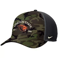 NCAA Nike Oregon State Beavers 2025 Military Appreciation Rise Adjustable Trucker Hat