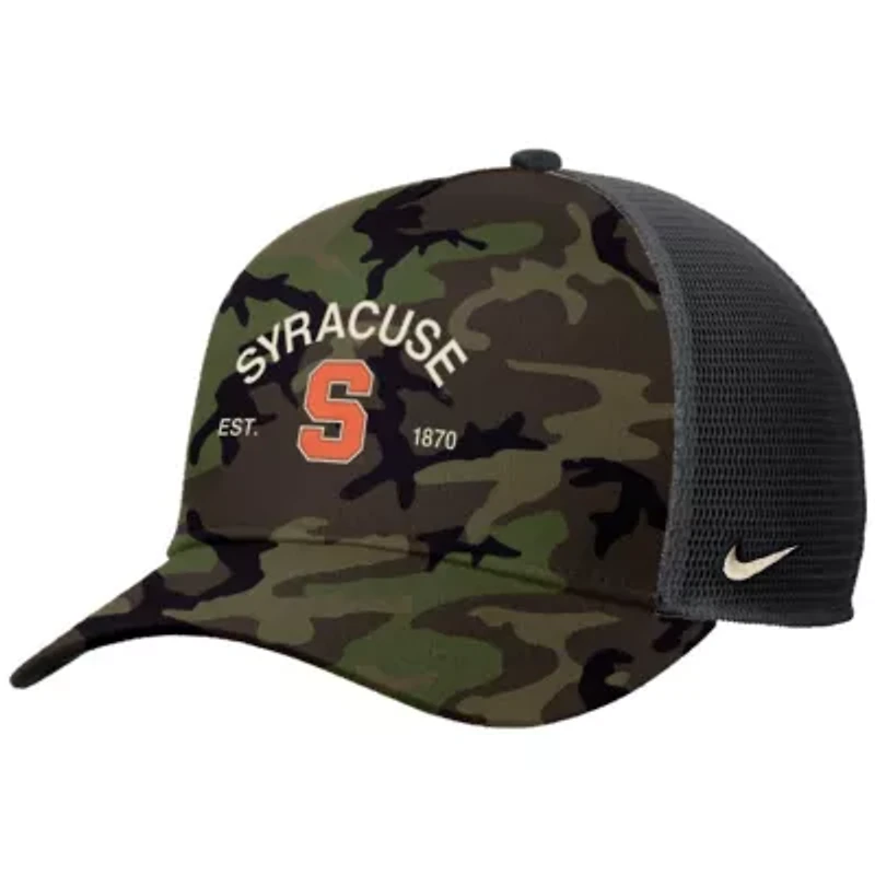 Syracuse Orange NCAA Nike Syracuse 2025 Military Appreciation Rise Adjustable Trucker Hat