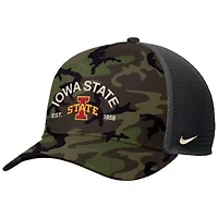 NCAA Nike Iowa State Cyclones 2025 Military Appreciation Rise Adjustable Trucker Hat