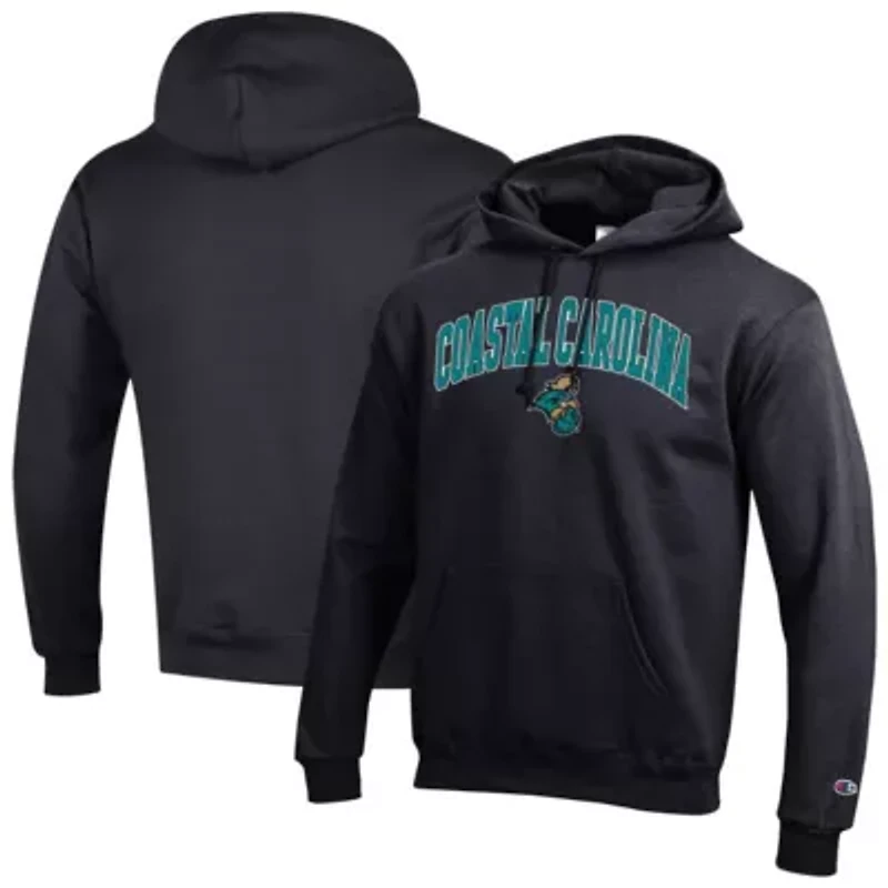 NCAA Coastal Carolina Chanticleers Arch Over Logo Pullover Hoodie