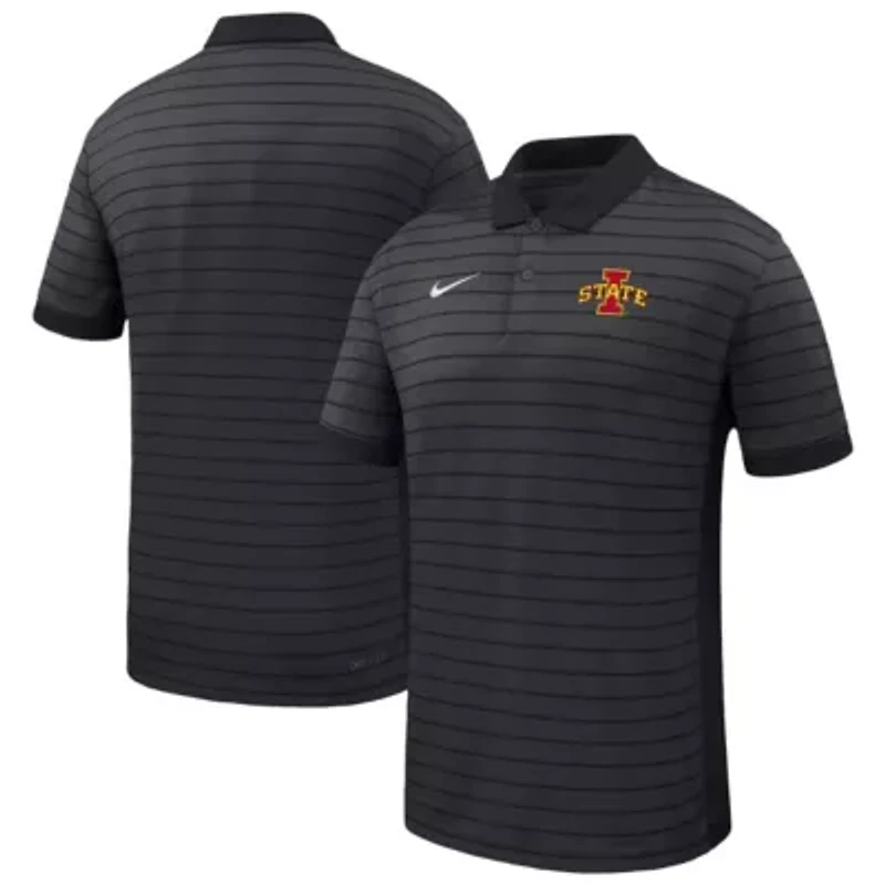 NCAA Nike Iowa State Cyclones 2025 Early Season Coaches Sideline Victory Stripe Performance Polo
