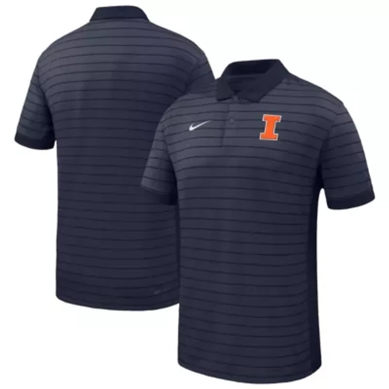 NCAA Nike Illinois Fighting Illini 2025 Early Season Coaches Sideline Victory Stripe Performance Polo