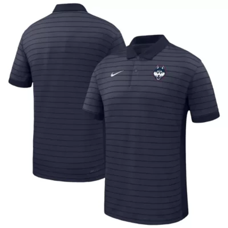 Connecticut Huskies NCAA Nike UConn 2025 Early Season Coaches Sideline Victory Stripe Performance Polo