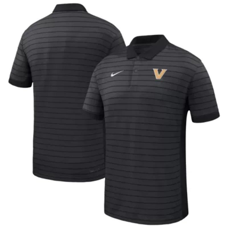 NCAA Nike Vanderbilt Commodores 2025 Early Season Coaches Sideline Victory Stripe Performance Polo