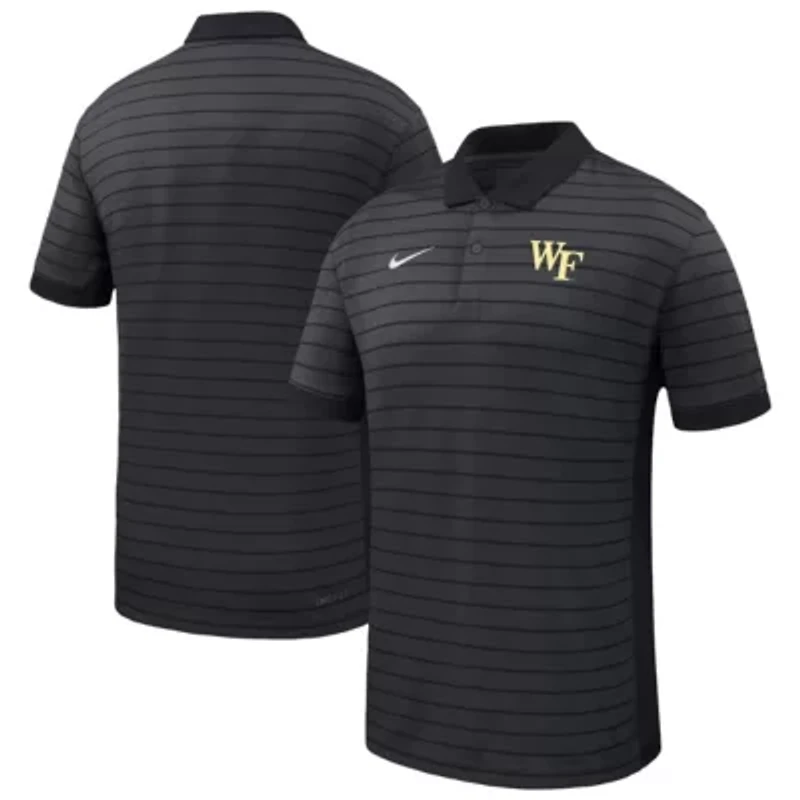 NCAA Nike Wake Forest Demon Deacons 2025 Early Season Coaches Sideline Victory Stripe Performance Polo
