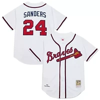 MLB Deion Sanders Atlanta Braves Cooperstown Collection 1992 Authentic Jersey