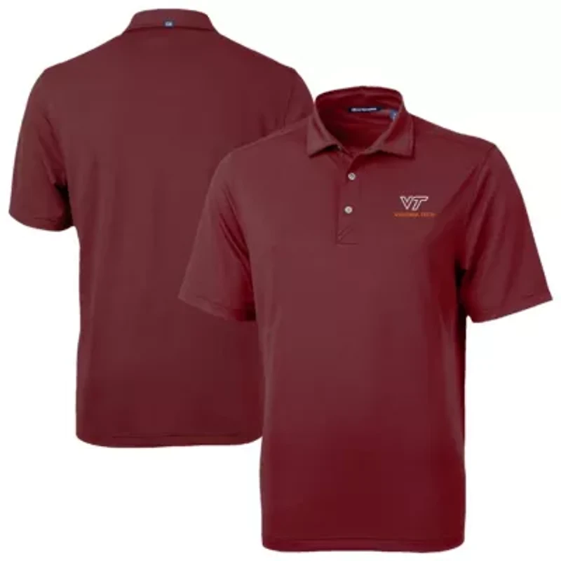 NCAA Virginia Tech Hokies Virtue Eco Pique Recycled Polo