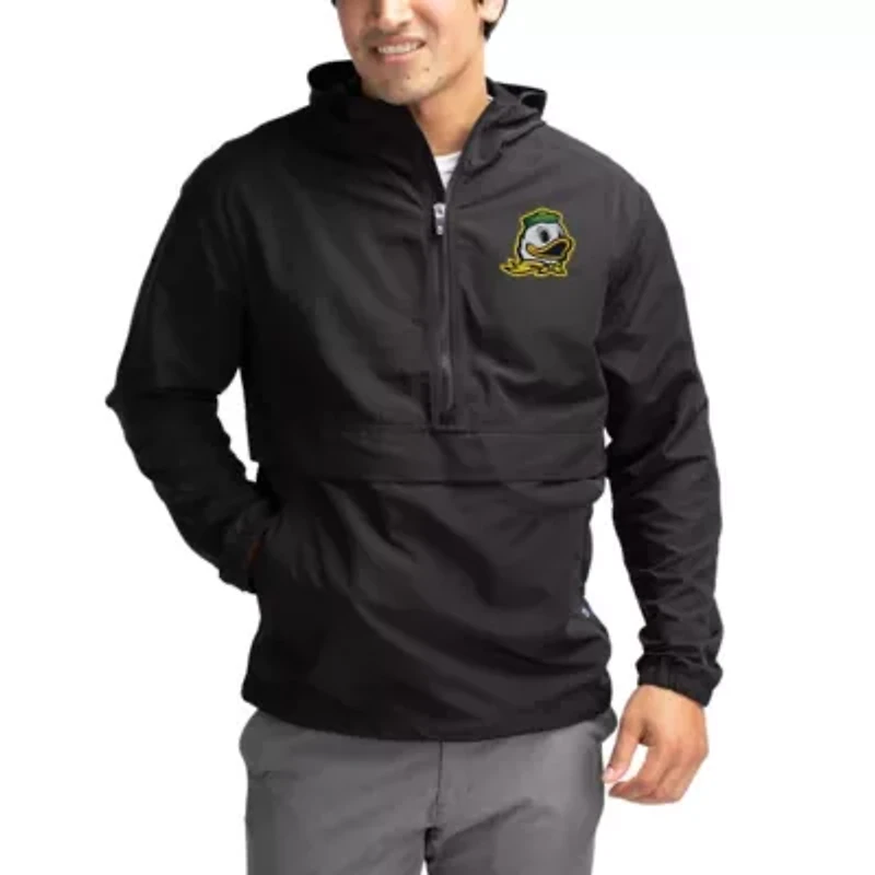 NCAA Oregon Ducks Charter Eco Recycled Half-Zip Anorak Jacket
