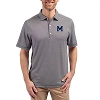 NCAA Michigan Wolverines Forge Eco Double Stripe Stretch Recycled Polo