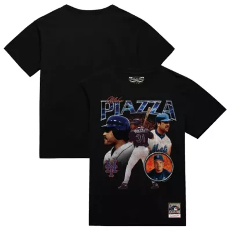 MLB Mike Piazza New York Mets 2000 Subway Series 25th Anniversary Power T-Shirt