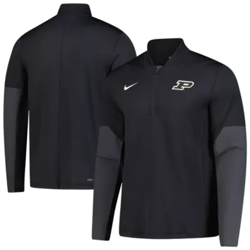 NCAA Nike Purdue Boilermakers Dri-FIT Half-Zip Pullover