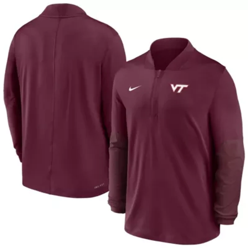 NCAA Nike Virginia Tech Hokies Dri-FIT Half-Zip Pullover