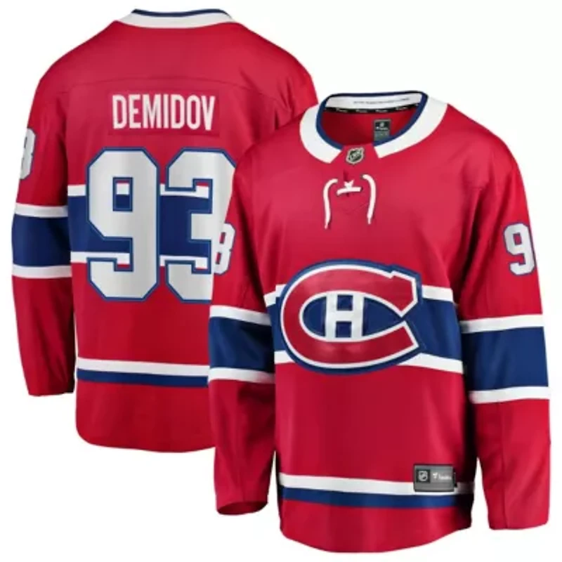 NHL Fanatics Ivan Demidov Montreal Canadiens Home Breakaway Jersey