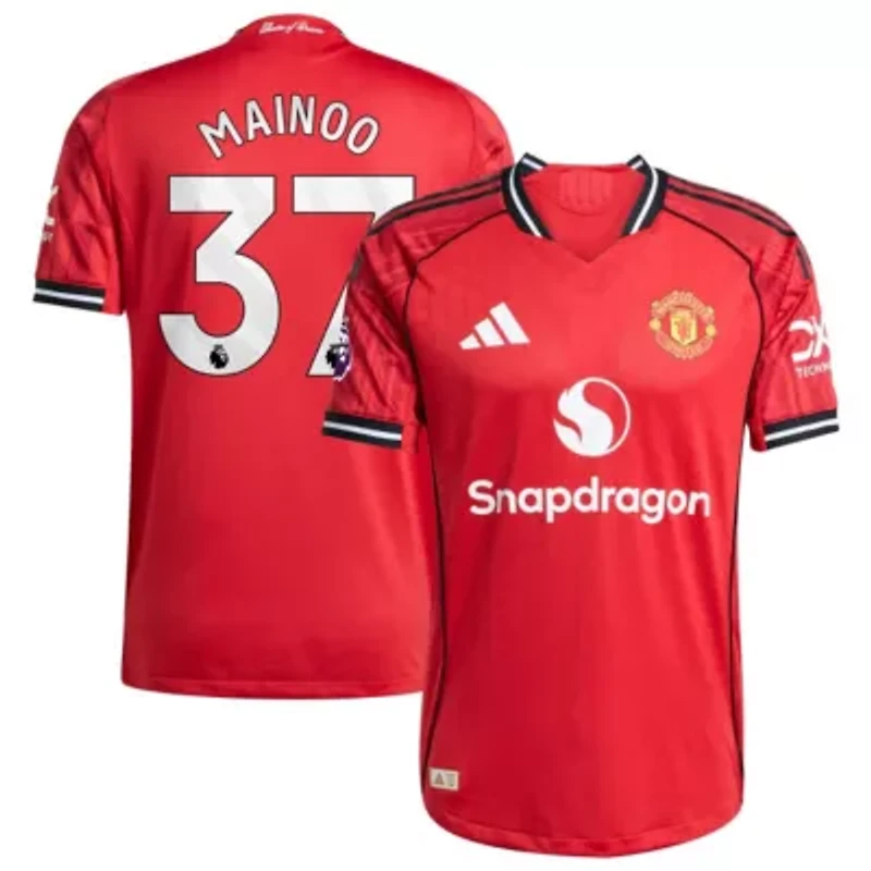 Premier League Kobbie Mainoo Manchester United Home 2025/26 Authentic Player Jersey
