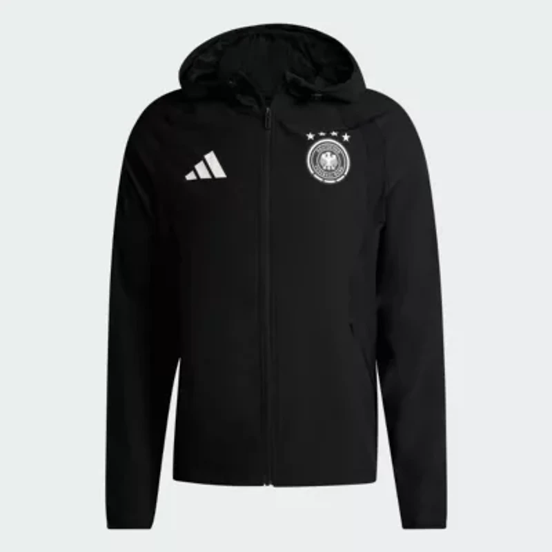 Soccer National Teams Germany Team FIFA x World Cup 2026 Tiro Travel Raglan Full-Zip Windbreaker Hoodie