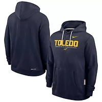 NCAA Nike Toledo Rockets 2025 Sideline Standard Issue Dri-FIT Hoodie