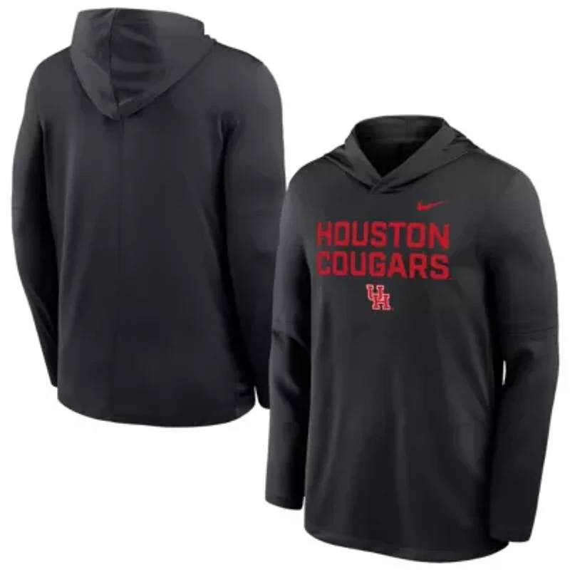 NCAA Nike Houston Cougars Sideline Dri-FIT Lightweight Hooded Top