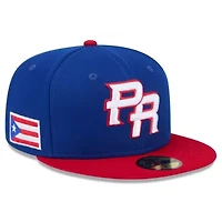 World Baseball Blue/Red Puerto Rico 2026 Classic 59FIFTY Fitted Hat