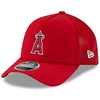 MLB Los Angeles Angels 2026 Batting Practice Apex 9FORTY Adjustable Trucker Hat