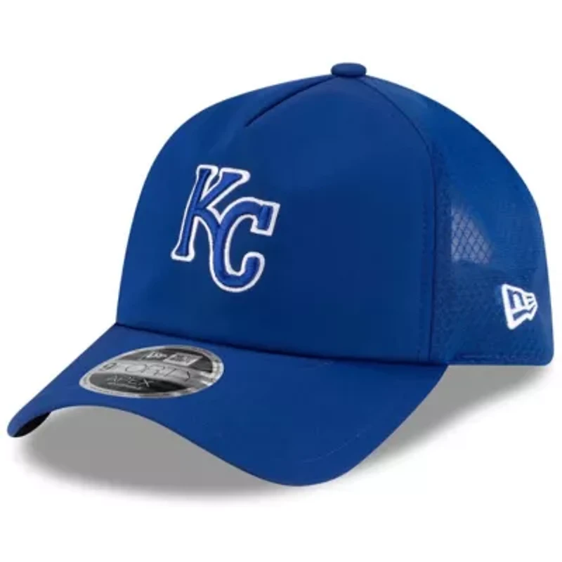 MLB Kansas City Royals 2026 Batting Practice Apex 9FORTY Adjustable Trucker Hat