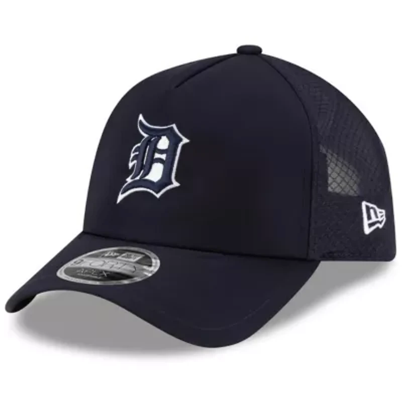 MLB Detroit Tigers 2026 Batting Practice Apex 9FORTY Adjustable Trucker Hat