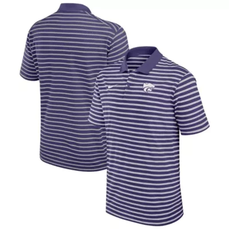 NCAA Nike Kansas State Wildcats Victory Stripe Performance Polo