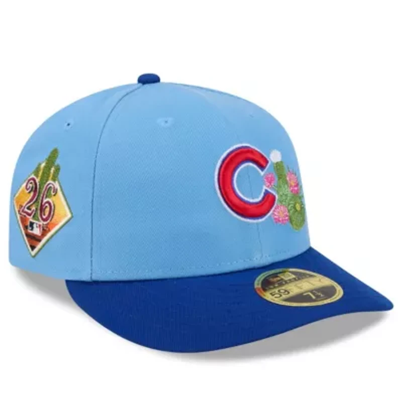 MLB Light Blue/Royal Chicago Cubs 2026 Spring Training Low 59FIFTY Fitted Hat