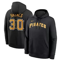 MLB Nike Paul Skenes Pittsburgh Pirates Player Name & Number Club Fleece Pullover Hoodie