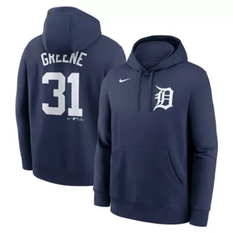 MLB Nike Riley Greene Detroit Tigers Player Name & Number Club Fleece Pullover Hoodie