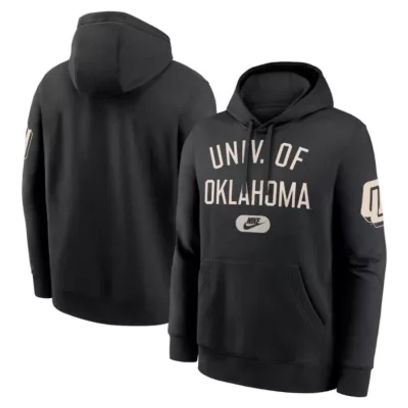 NCAA Nike Oklahoma Sooners Club Fleece Fashion Hoodie