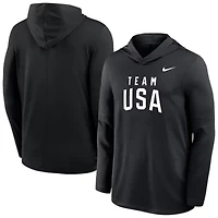 Olympics Nike Team USA Lightweight Dri-FIT Long Sleeve Hoodie T-Shirt
