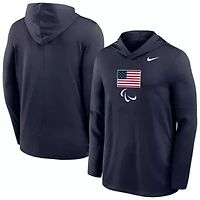 Olympics Nike U.S. Paralympics Lightweight Dri-FIT Long Sleeve Hoodie T-Shirt