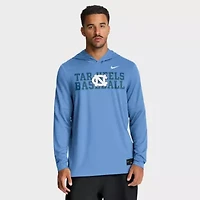 NCAA Nike Carolina North Tar Heels Dugout Dri-FIT Long Sleeve Hooded T-Shirt
