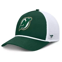 NHL Fanatics Green/White New Jersey Devils Bermuda A-Frame Adjustable Hat