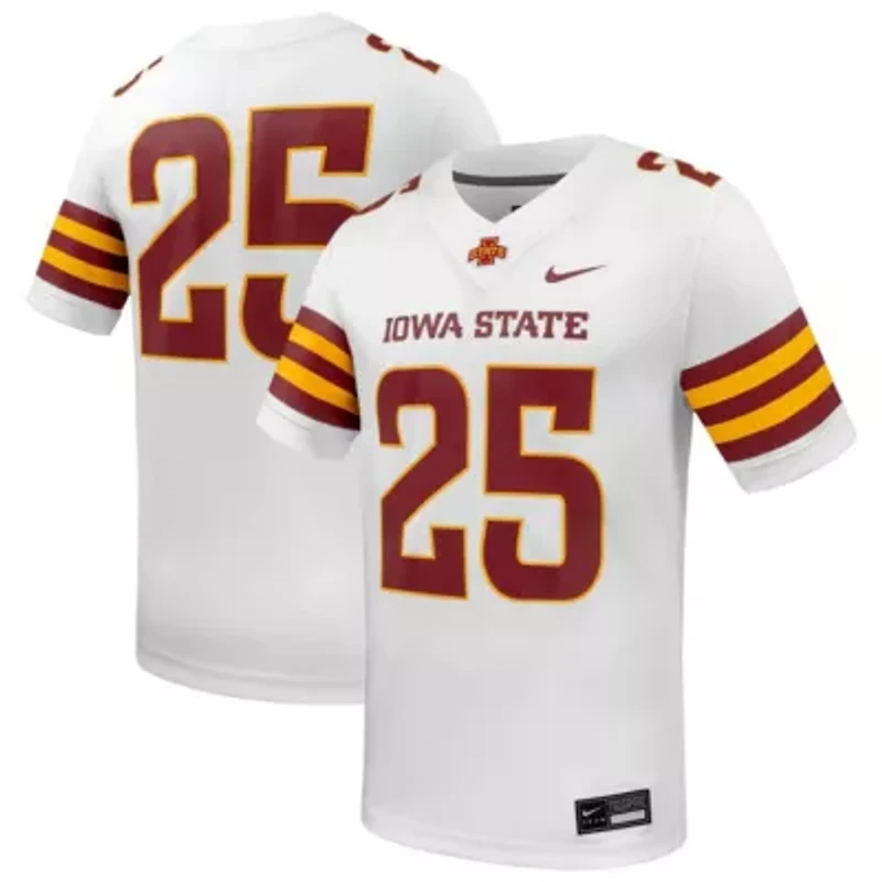 NCAA Nike #25 Iowa State Cyclones Untouchable Replica Game Jersey