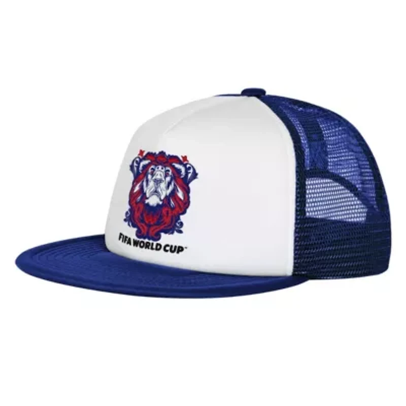 Soccer National Teams White/Royal England National Team Defender Adjustable Trucker Hat