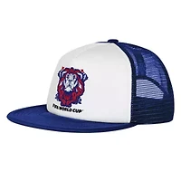 Soccer National Teams White/Royal England National Team Defender Adjustable Trucker Hat