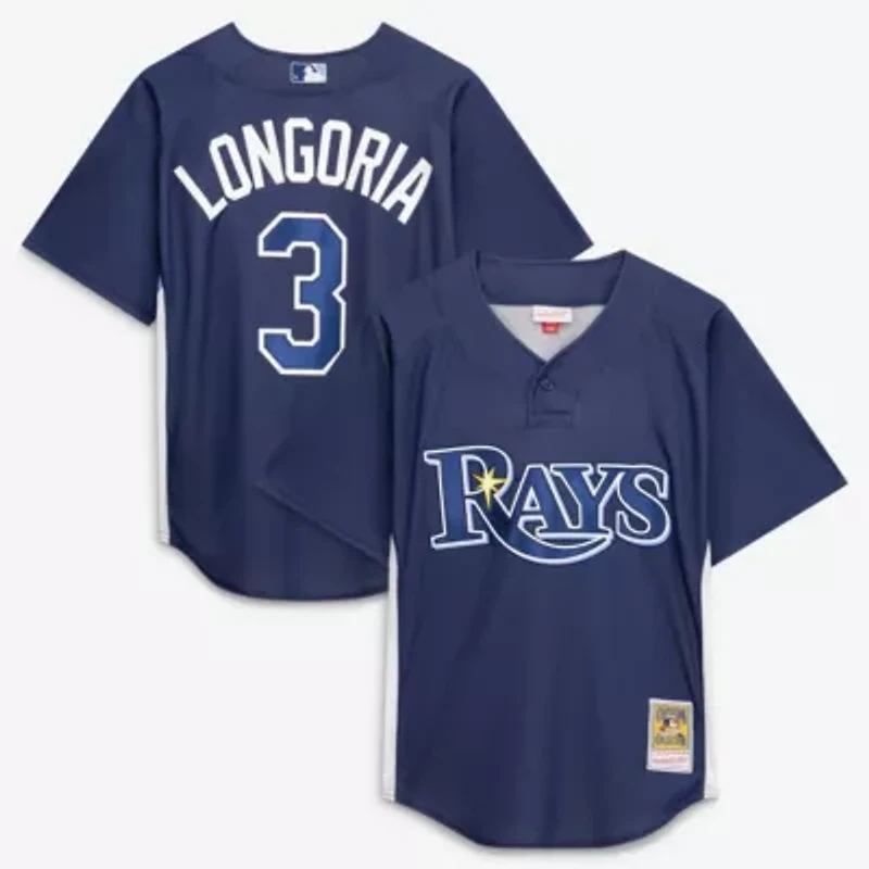 MLB Evan Longoria Tampa Bay Rays Authentic Batting Practice Jersey