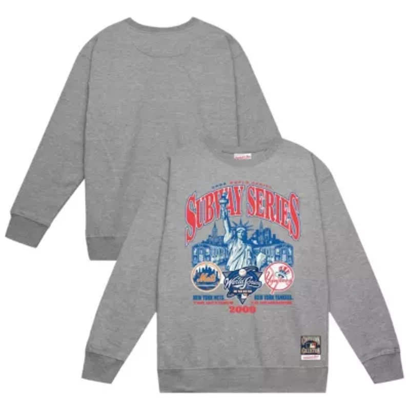 Multi-Team MLB New York Yankees vs. Mets 2000 World Series Pullover Sweatshirt