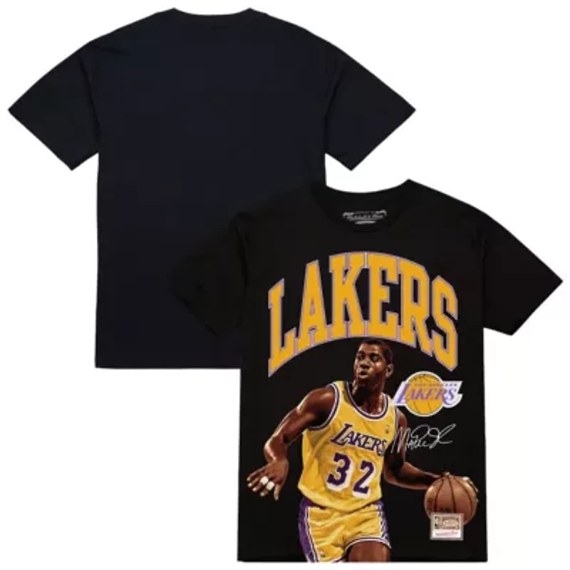 NBA Magic Johnson Los Angeles Lakers Hardwood Classics Player Arch T-Shirt