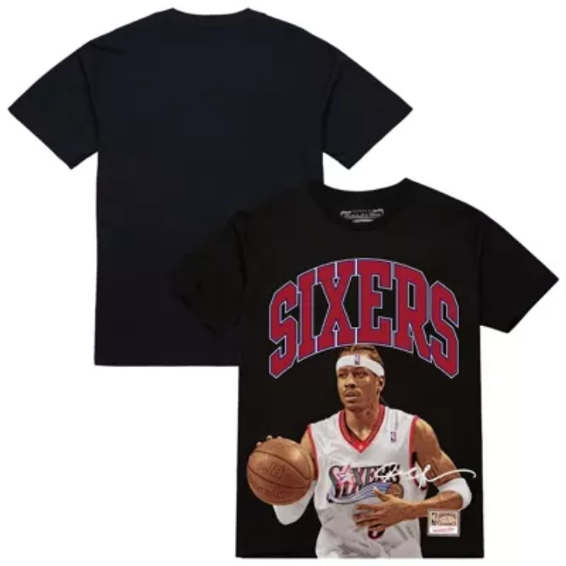 NBA Allen Iverson Philadelphia 76ers Hardwood Classics Player Arch T-Shirt