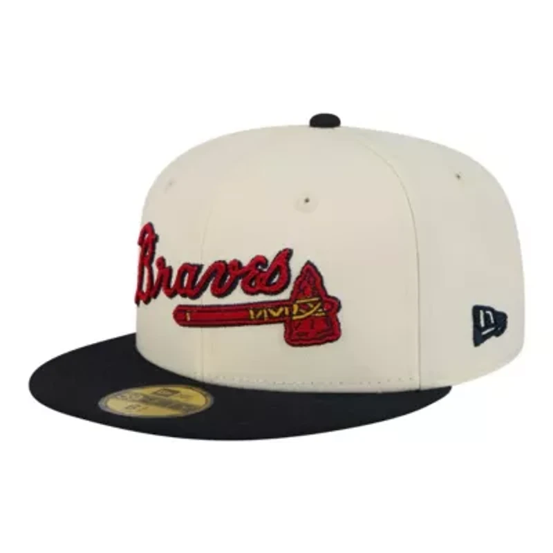 MLB Atlanta Braves Two-Tone Stitch 59FIFTY Fitted Hat