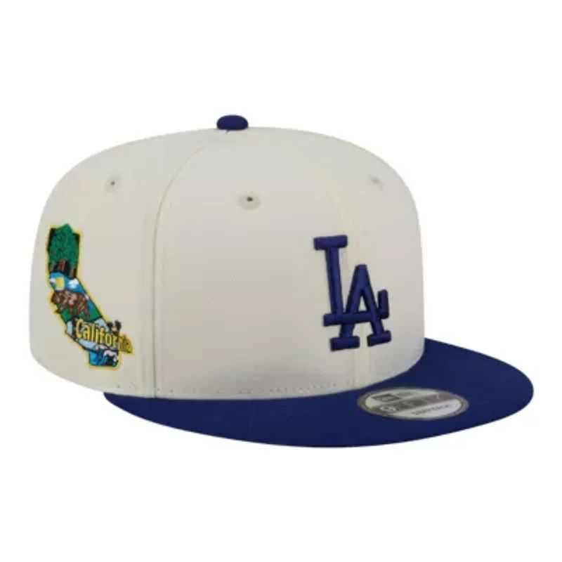 MLB Cream/Royal Los Angeles Dodgers Localized 9FIFTY Snapback Hat