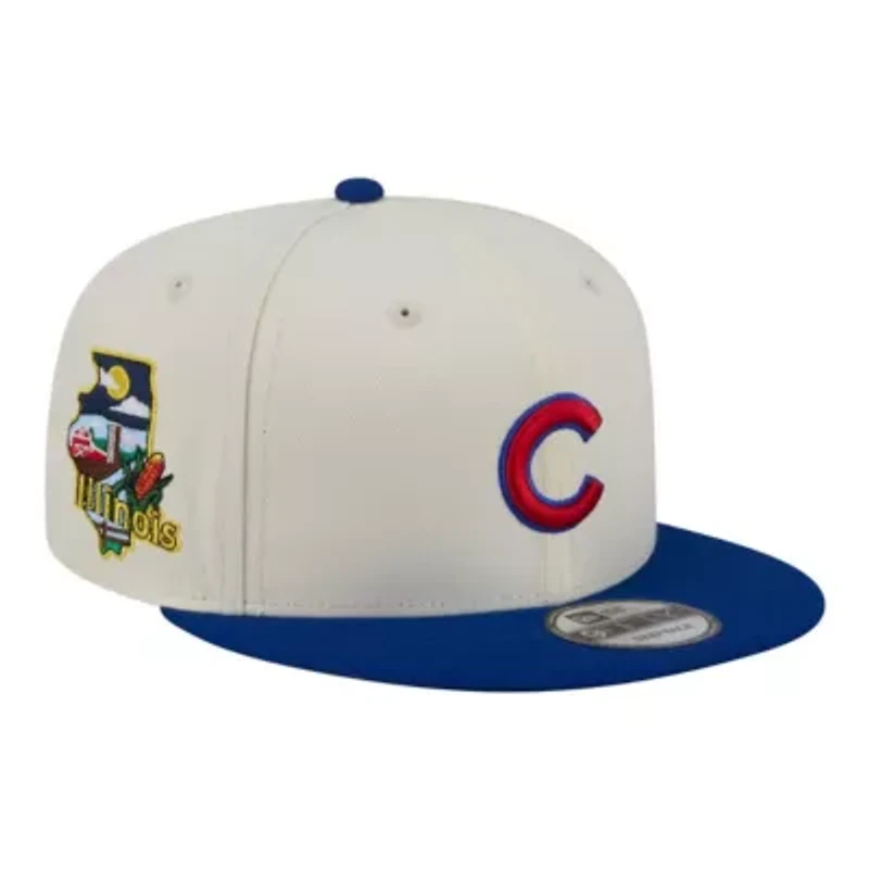 MLB Cream/Royal Chicago Cubs Localized 9FIFTY Snapback Hat