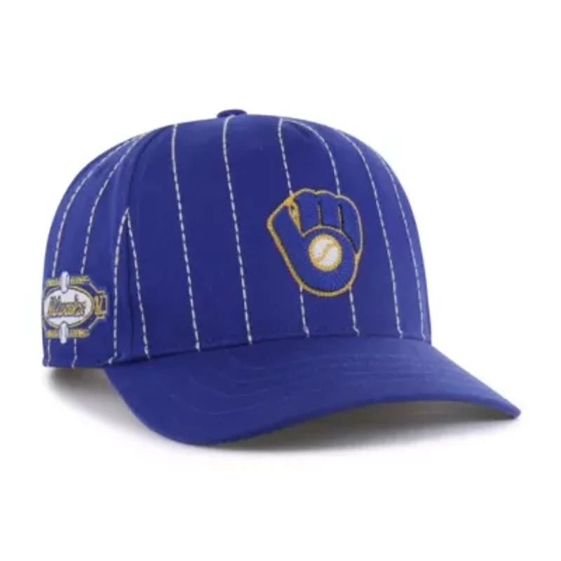 MLB x Milwaukee Brewers Pinstripe Hitch Adjustable Hat
