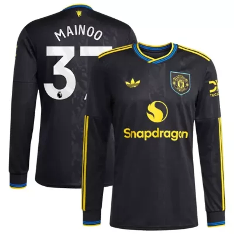 International Clubs Kobbie Mainoo Manchester United 2025/26 Third Replica Long Sleeve Player Jersey