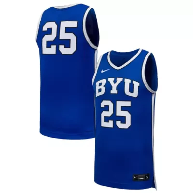 NCAA Nike #25 BYU Cougars Replica Basketball Jersey