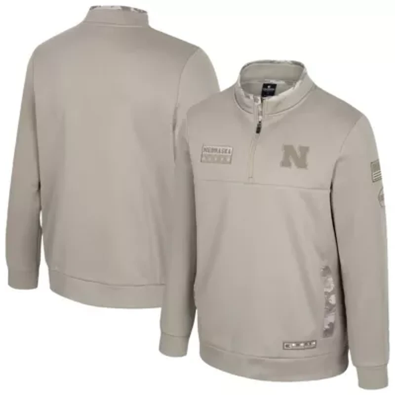 NCAA Nebraska Huskers Operation Hat Trick Battalion Quarter-Zip Pullover