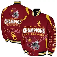 NCAA Franchise Club USC Trojans 11-Time s Signature Cotton Twill Full-Snap Jacket