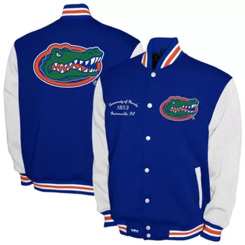 NCAA Franchise Club Florida Gators Fleece Varsity Full-Snap Jacket